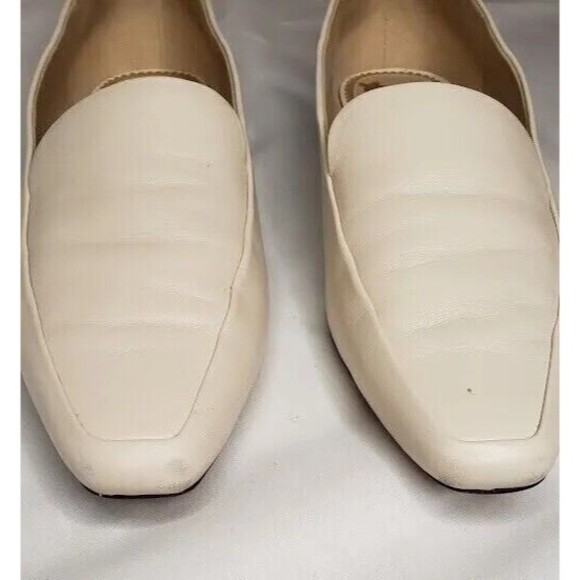Sam Edelman Emelie Square Toe Loafer in Modern Ivory Leather Women's Size 10.5M - Picture 2 of 10